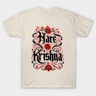 Red & Black Hare Krishna T-Shirt